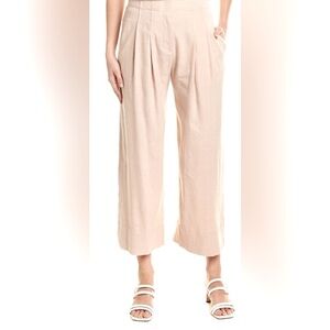 Rebecca Taylor High Waisted Linen Twill Pants